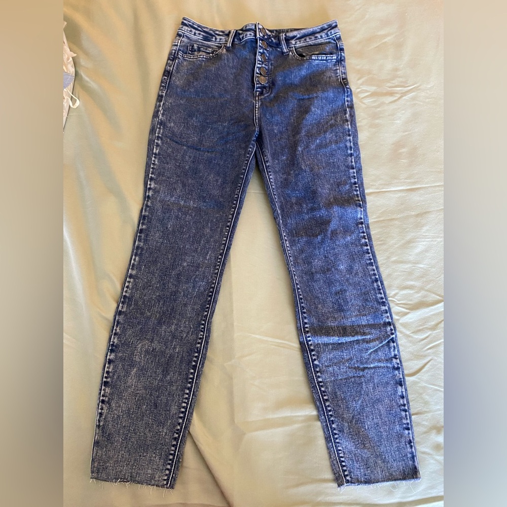 Cello acid wash skinny jean